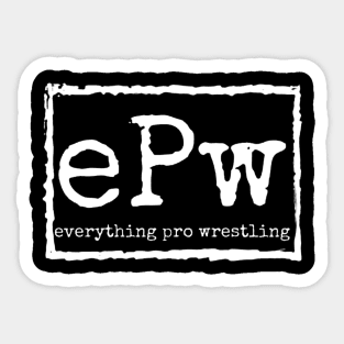 EPW Boxed White Logo Sticker